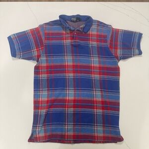 Vintage 90s Polo Ralph Lauren Plaid Knit Polo 🇺🇸